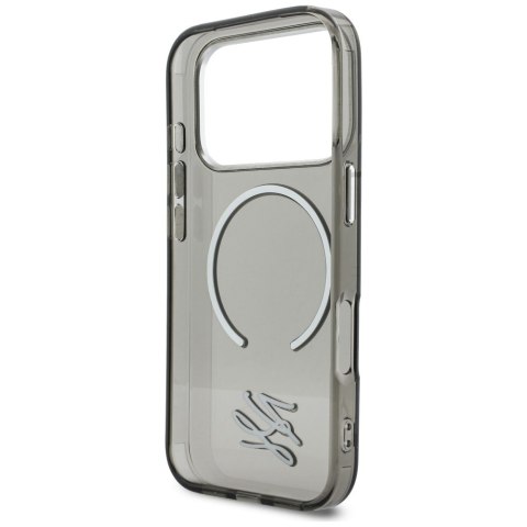Etui Karl Lagerfeld IML KL Script Logo MagSafe do iPhone 17 Pro Max czarny
