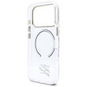 Etui Karl Lagerfeld IML KL Script Logo MagSafe do iPhone 17 Pro Max przezroczysty
