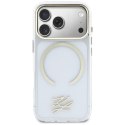 Etui Karl Lagerfeld IML KL Script Logo MagSafe do iPhone 17 Pro przezroczysty