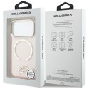 Etui Karl Lagerfeld IML KL Script Logo MagSafe do iPhone 17 Pro różowy