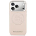 Etui Karl Lagerfeld K Head Point Logo MagSafe do iPhone 17 Pro Max różowy