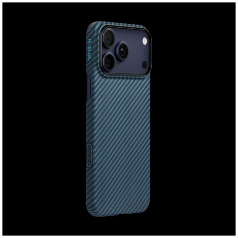 Etui PITAKA Ultra-Slim MagSafe do iPhone 17 Pro czarno niebieski