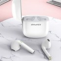 AWEI słuchawki Bluetooth 5.0 T28 TWS + stacja dokująca biały/white
