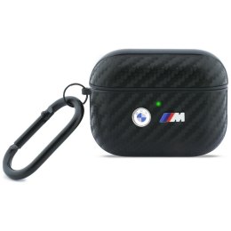 Etui BMW Carbon Metal Logo do AirPods Pro 3 czarny