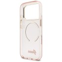 Etui Guess IML Script Metal MagSafe do iPhone 17 Pro Max różowy