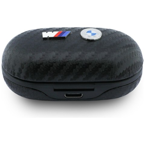 Słuchawki Bluetooth TWS BMW Carbon Metal Logo ENC czarny