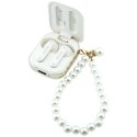 Słuchawki TWS Guess Pearl Strap biały