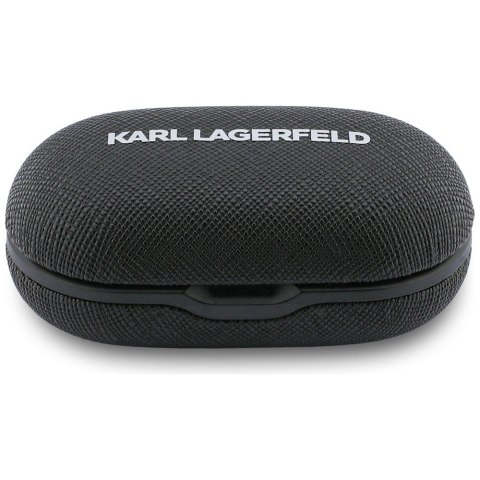 Słuchawki TWS Karl Lagerfeld Saffiano Logo ENC czarny