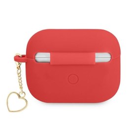 Guess GUAPLSCHSR AirPods Pro cover czerwony/red Silicone Charm Heart Collection