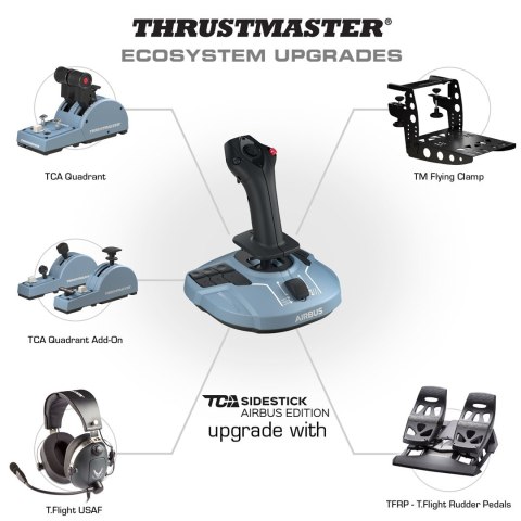 Thrustmaster TCA Quadrant Airbus Edition Czarny, Niebieski Flight Sim PC
