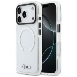 Etui BMW M IML Shockproof Metal Logos MagSafe do iPhone 17 Pro Max przezroczysty