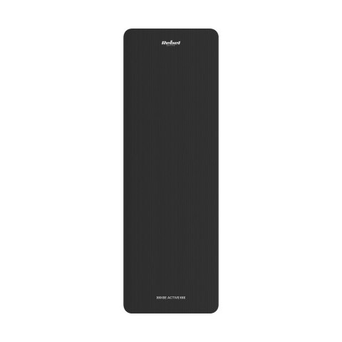 REBEL ACTIVE MATA GIMNASTYCZNA DO ĆWICZEŃ JOGA, PILATES, FITNESS, 183X61CM, GRUBOŚĆ 6MM, MATERIAŁ TPE, CZARNA RBA-3151-BK