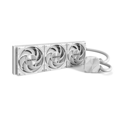 Chłodzenie wodne Montech HyperFlow Silent AiO - 360mm, białe