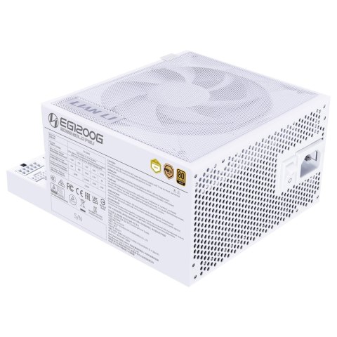 Lian Li EDGE GOLD 1200 80 PLUS Gold Netzteil, PCIe 5.1, ATX 3.1 - 1.200 Watt, weiß, inkl. USB-Hub