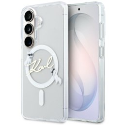 Etui Karl Lagerfeld IML KC Script MagSafe do Samsung Galaxy S26 Plus przezroczysty