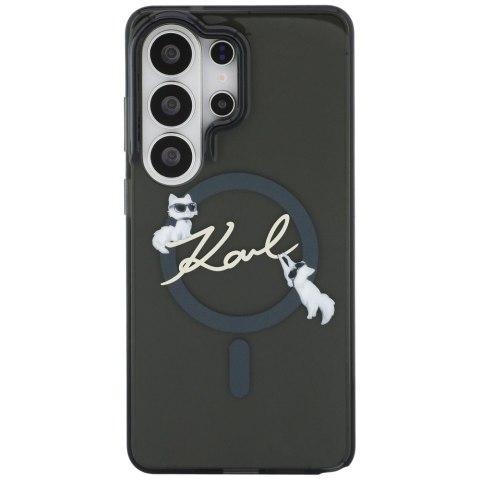 Etui Karl Lagerfeld IML KC Script MagSafe do Samsung Galaxy S26 Ultra czarny