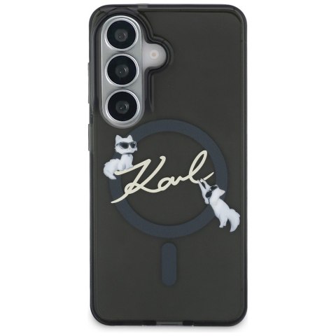 Etui Karl Lagerfeld IML KC Script MagSafe do Samsung Galaxy S26 czarny