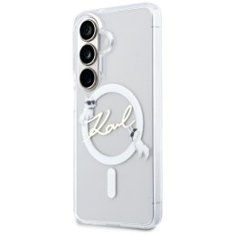 Etui Karl Lagerfeld IML KC Script MagSafe do Samsung Galaxy S26 przezroczysty