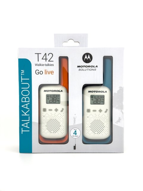 MOTOROLA RADIOTELEFON T42 2-PAK POMAR-NIEB