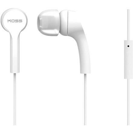 Koss | KEB9iW | Headphones | Wired | In-ear | Microphone | White