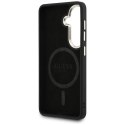 Etui Guess 4G Embossed Ring MagSafe do Samsung Galaxy S26 brązowy