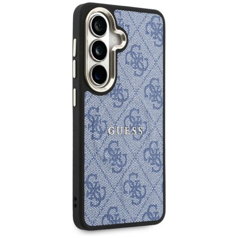 Etui Guess 4G Embossed Ring MagSafe do Samsung Galaxy S26 niebieski