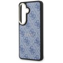 Etui Guess 4G Embossed Ring MagSafe do Samsung Galaxy S26 niebieski