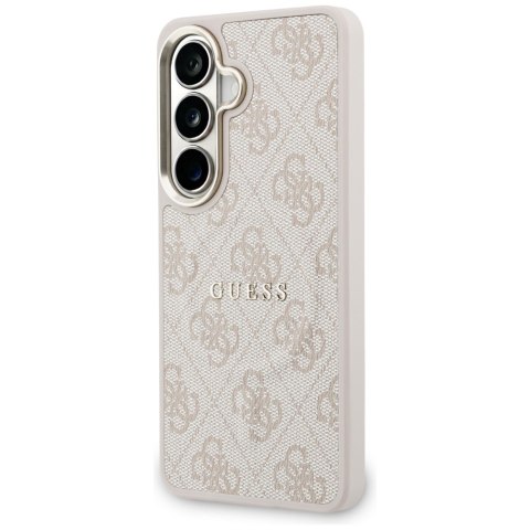 Etui Guess 4G Embossed Ring MagSafe do Samsung Galaxy S26 różowy