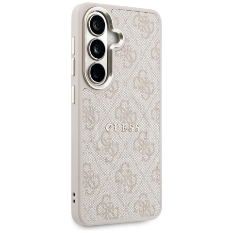 Etui Guess 4G Embossed Ring MagSafe do Samsung Galaxy S26 różowy