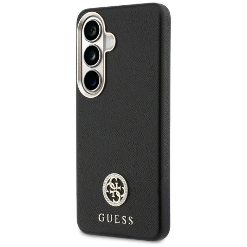 Etui Guess Rhinestone Round Logo MagSafe do Samsung Galaxy S26 czarny