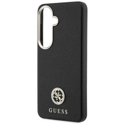 Etui Guess Rhinestone Round Logo MagSafe do Samsung Galaxy S26 czarny