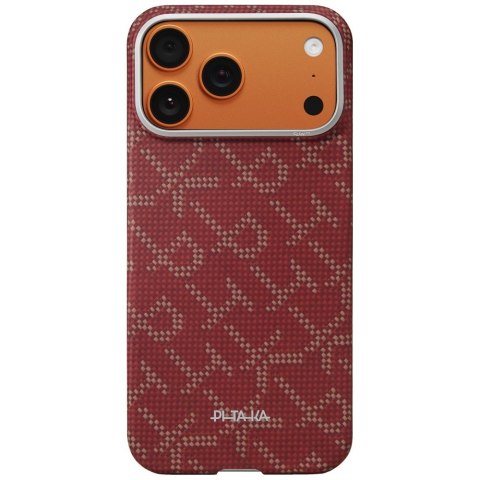 PITAKA Monogram-Gold/Green Ultra-Slim 
Case for iPhone 17 Pro Max