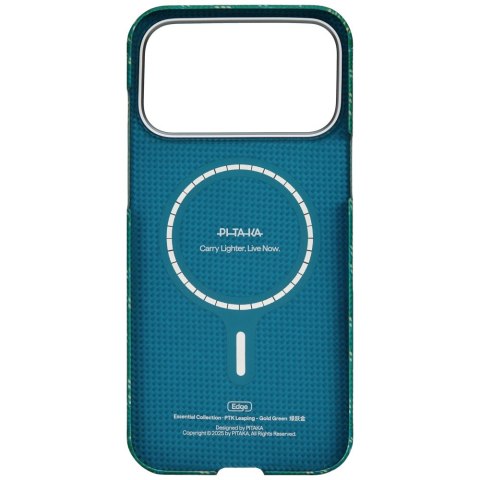 PITAKA Monogram-Gold/Red Ultra-Slim 
Case for iPhone 17 Pro Max