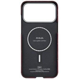 PITAKA Monogram-Gold/Red Ultra-Slim 
Case for iPhone 17 Pro