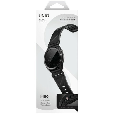 Pasek UNIQ Fluo x Smart-Fit do Garmin 26mm czarny