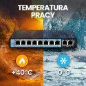 Extralink Switch PoE CERES 8x 100Mb/s PoE/PoE+, 2x RJ45 Uplink 100Mb/s, 96W