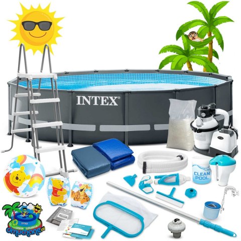 Basen ogrodowy stelażowy 488 x 122 cm 21w1 INTEX 26326