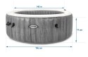 Dmuchane SPA Jacuzzi z hydromasażem 196 x 71 cm 4 os. + akcesoria premium INTEX 28440