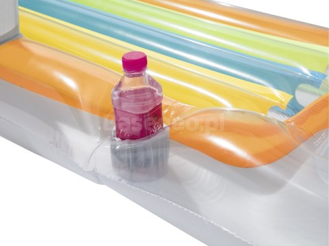 Dmuchany materac, fotel, leżak 157 x 89 cm Bestway 43028 srebrny