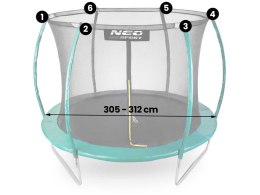 Siatka wewnętrzna do trampolin 312 cm 10ft Neo-Sport