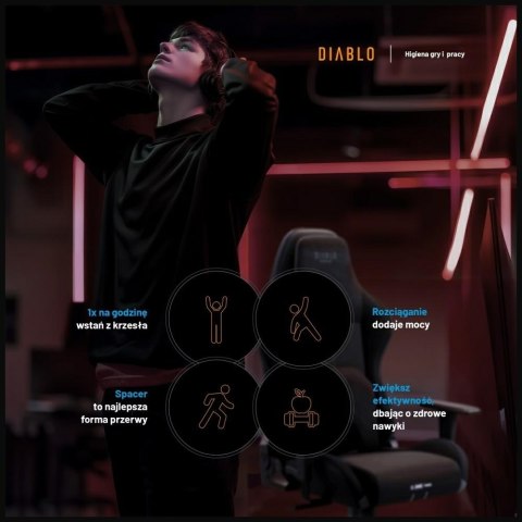 Fotel gamingowy Diablo X-One PRIME Normal Size czarny
