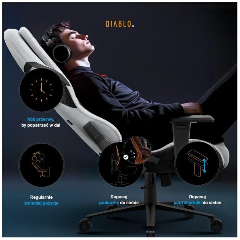 Fotel gamingowy Diablo X-One PRIME Normal Size szary