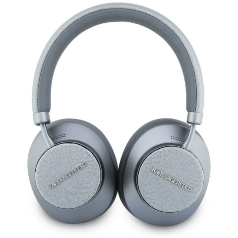 Słuchawki nauszne Karl Lagerfeld Saffiano Elongated Bluetooth ANC szary