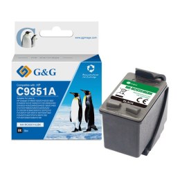 G&G kompatybilny ink / tusz z C9351A, HP 21, black, 16ml, ml NH-R9351BK, dla HP Deskjet 3930, 3940, Fax 1250, Officejet 4315 All