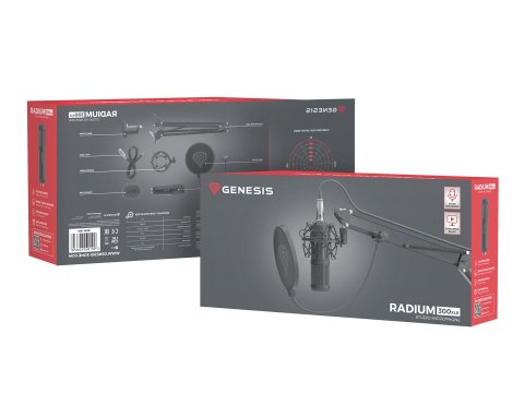 Mikrofon studyjny GENESIS Radium 300 XLR Czarny