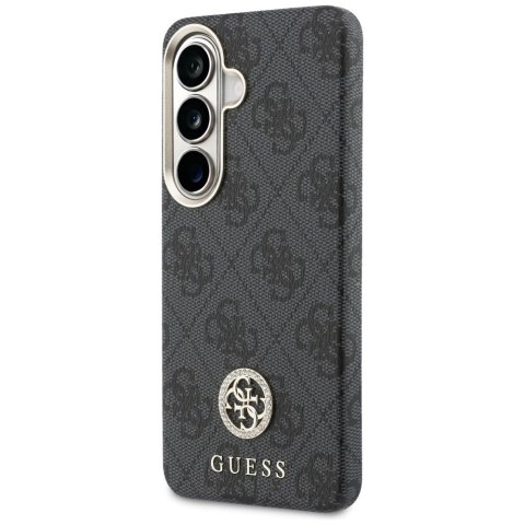 Etui Guess 4G Rhinestone Round Logo MagSafe do Samsung Galaxy S26+ czarny