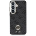 Etui Guess 4G Rhinestone Round Logo MagSafe do Samsung Galaxy S26+ czarny