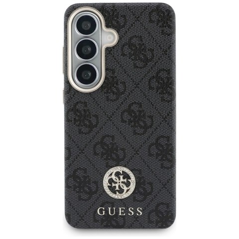 Etui Guess 4G Rhinestone Round Logo MagSafe do Samsung Galaxy S26+ czarny