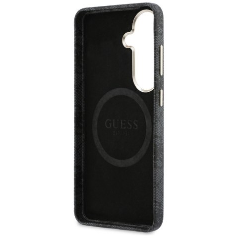 Etui Guess 4G Rhinestone Round Logo MagSafe do Samsung Galaxy S26+ czarny