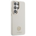 Etui Guess Rhinestone Round Logo MagSafe do Samsung Galaxy S26 Ultra beżowy
